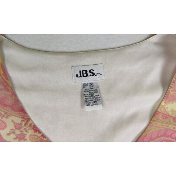 WOMEN'S PINK PAISLEY PRINT SHORT SLEEVE TOP & MIDI SKIRT SET - JBS - SIZE 30W - Picture 5 of 10